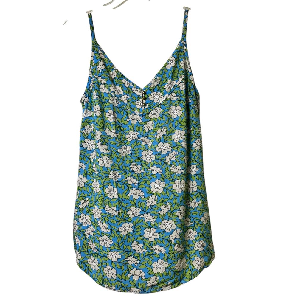 Cabi Blue‎ Floral Cami Top with Adjustable Straps XS (2647)